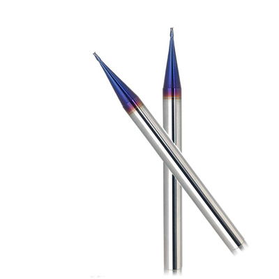 Het Micro- van het wolframcarbide Beëindigen maalt 0.4mm 2 Fluiten Hrc55