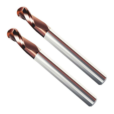 Twee Fluiten snakken Steelbeëindigen Mills Solid Tungsten Carbide R5 SX naar Staal