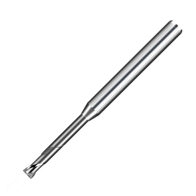 Aluminium 3mm Lang Halsbeëindigen Mills Tungsten Carbide 2 Fluiten zonder Deklaag
